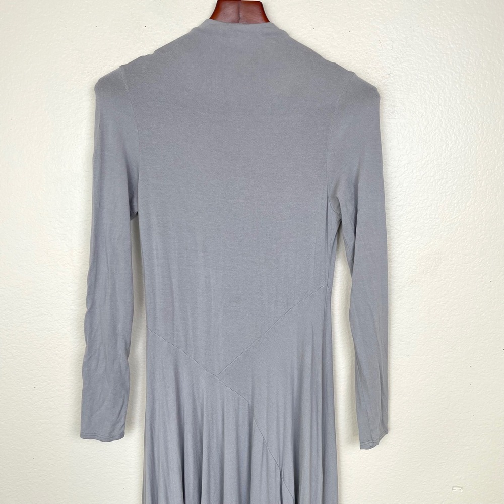 Free People Beach Dress Sz M Maxi Minimalist Jersey Elegant Stretchy Modest Boho - Picture 3 of 10